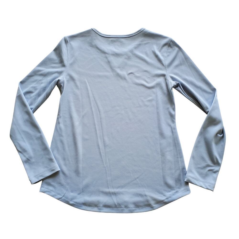 Reel Legends Gray Freeline Ventilated Fabric Athletic Long Sleeve Top Size S - Picture 6 of 13